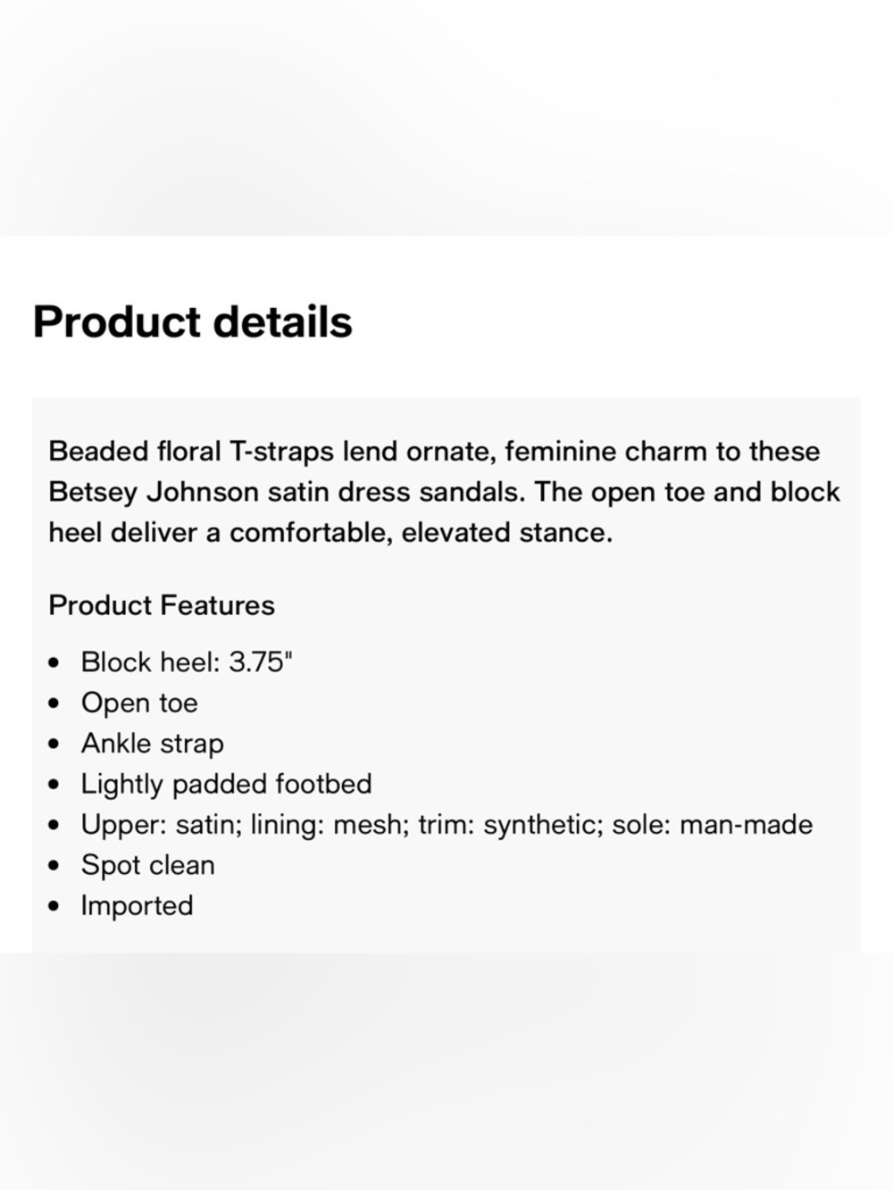 ❤️🎁Betsey Johnson Gold Floral Embellished Block Heel Sandal - Picture 6 of 6